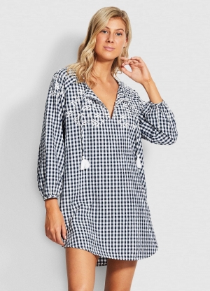 Ally Gingham BLUE