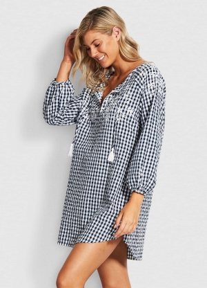 Ally Gingham BLUE