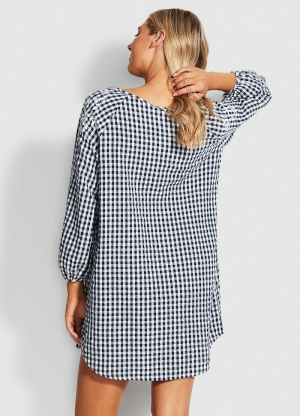 Ally Gingham BLUE