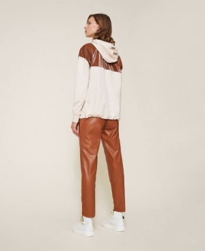 Broek lederlook TECO