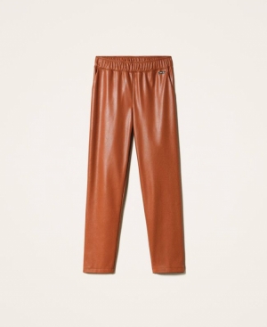 Broek lederlook TECO