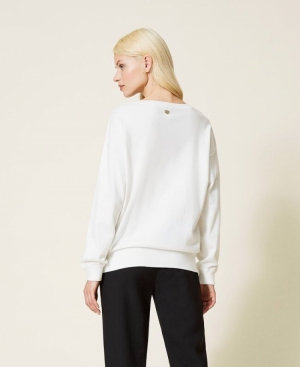 Trui ronde hals ECRU