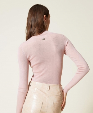 Trui rolkraag ROZE