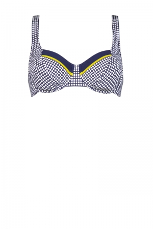 Squares Navy/white/lime