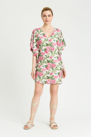 Kleed Rose/whit