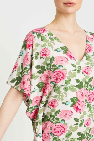 Kleed Rose/whit