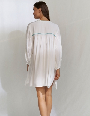 Tunic White/blue
