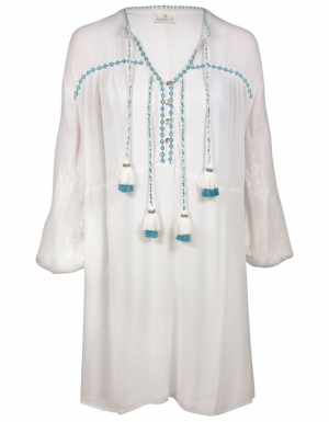Tunic White/blue