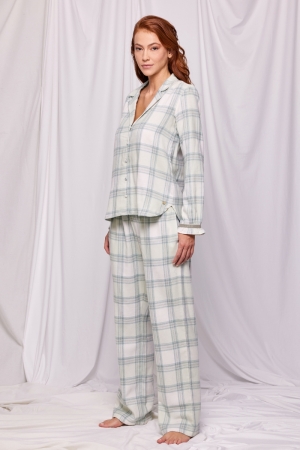Pyjama groen ruit Groen