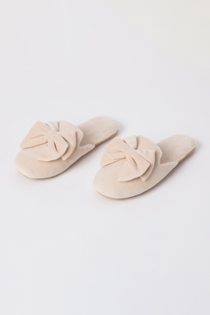 Pantoffels beige Beige