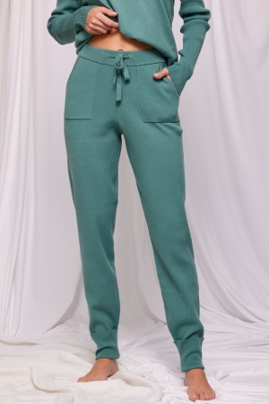 Homewear blauwgroen knit Blauwgroen