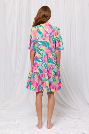 Slaapkleedje bloemenprint Multicolor