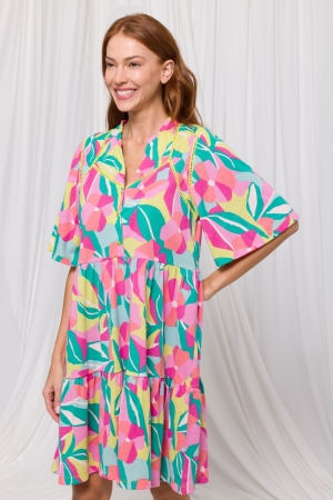 Slaapkleedje bloemenprint Multicolor