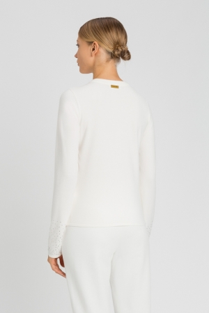 Gilet met strassen Madreperla