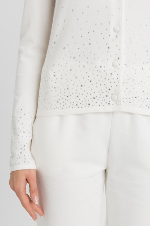 Gilet met strassen Madreperla