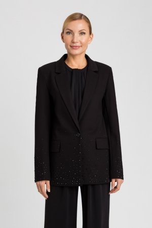 Blazer met strassen Nero