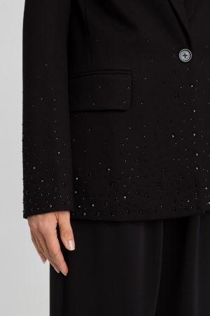 Blazer met strassen Nero