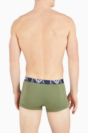 3-pack trunk stretch cotton Oliva/marine/mo