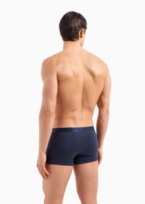 3-pack trunk stretch cotton Marine/tempesta
