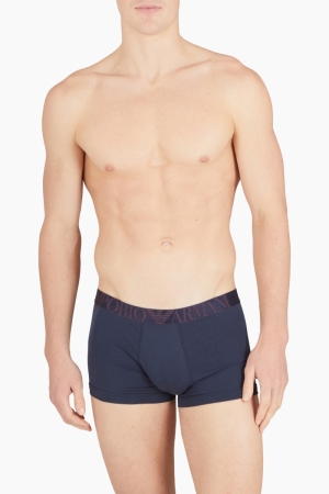 3-pack trunk stretch cotton Marine/tempesta