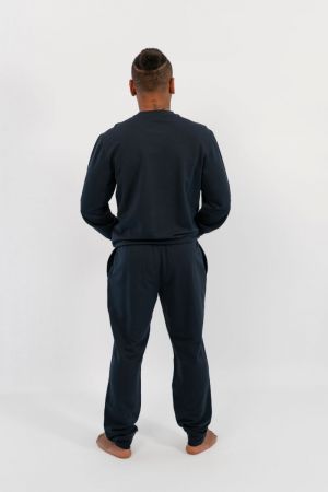 Homewear ensemble ronde hals Marine