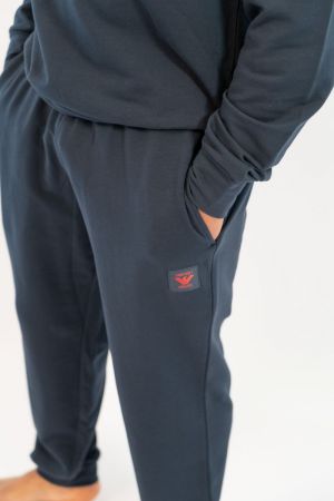 Homewear ensemble ronde hals Marine