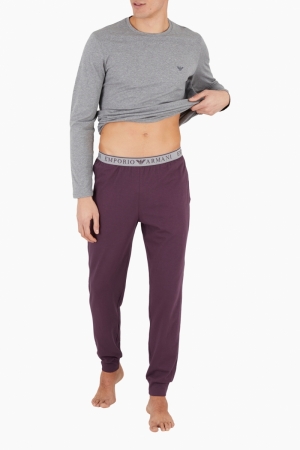 Pyjame bordeau broek Grigiomelange