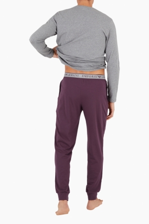 Pyjame bordeau broek Grigiomelange