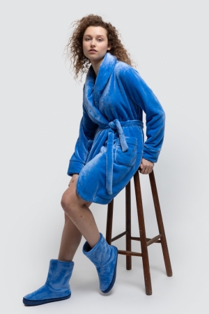 Kamerjas Fleece Hemels blauw
