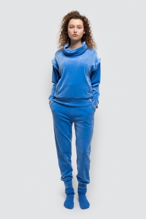 Sweater en broek blauw hemels blauw