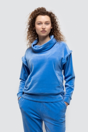 Sweater en broek blauw hemels blauw