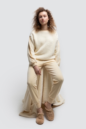 Sweater en broek gebroken wit Gebroken wit
