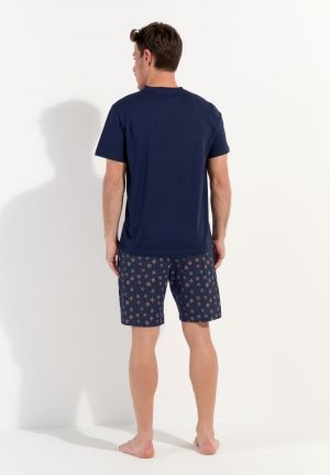 Mandala Navy print