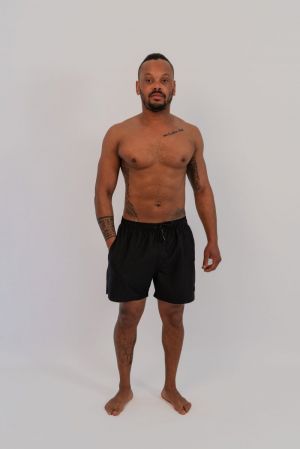 Zwemshort Black textured