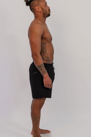 Zwemshort Black textured