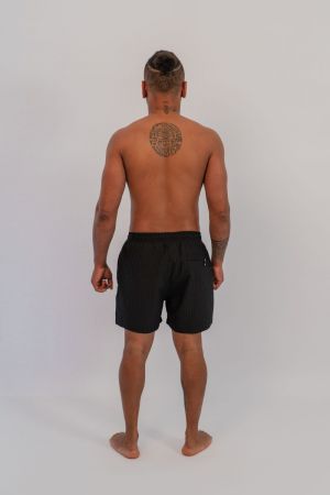 Zwemshort Black textured