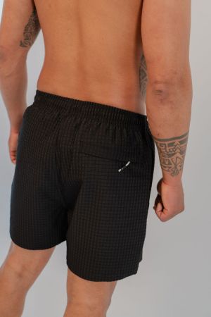Zwemshort Black textured