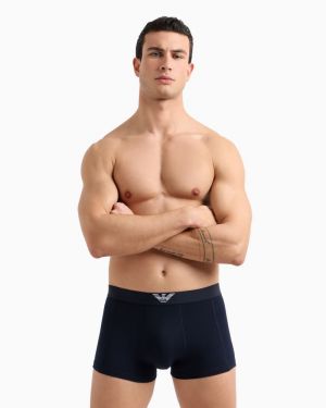 Stretch piquet Armani blu