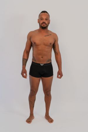 Stretch piquet Black