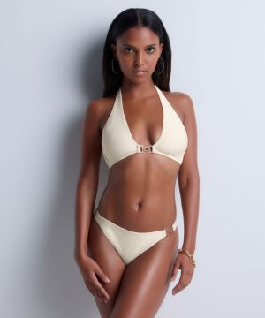 Shimmering waters Golden white