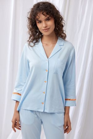 Pyjama lange mouw Lichtblauw