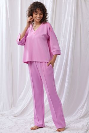 Ensemble lila lang Lila