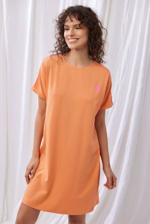Slaapkleedje zacht oranje Oranje