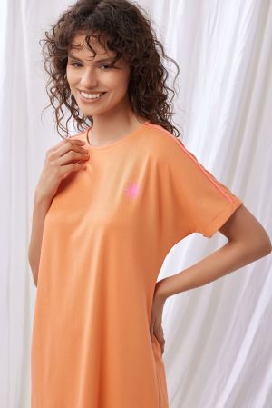 Slaapkleedje zacht oranje Oranje