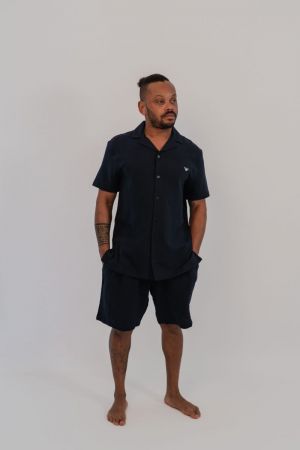 Pyjama met short tetra Armani blue