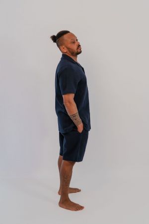 Pyjama met short tetra Armani blue