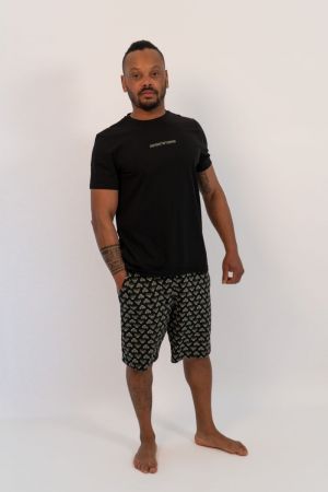 Pyjama met short Black-Vetiver