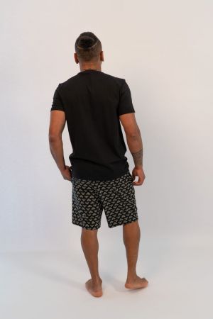 Pyjama met short Black-Vetiver