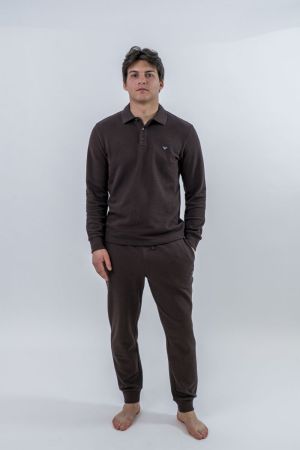 Homewear ensemble met polo Choco