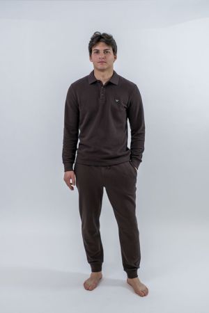 Homewear ensemble met polo Choco